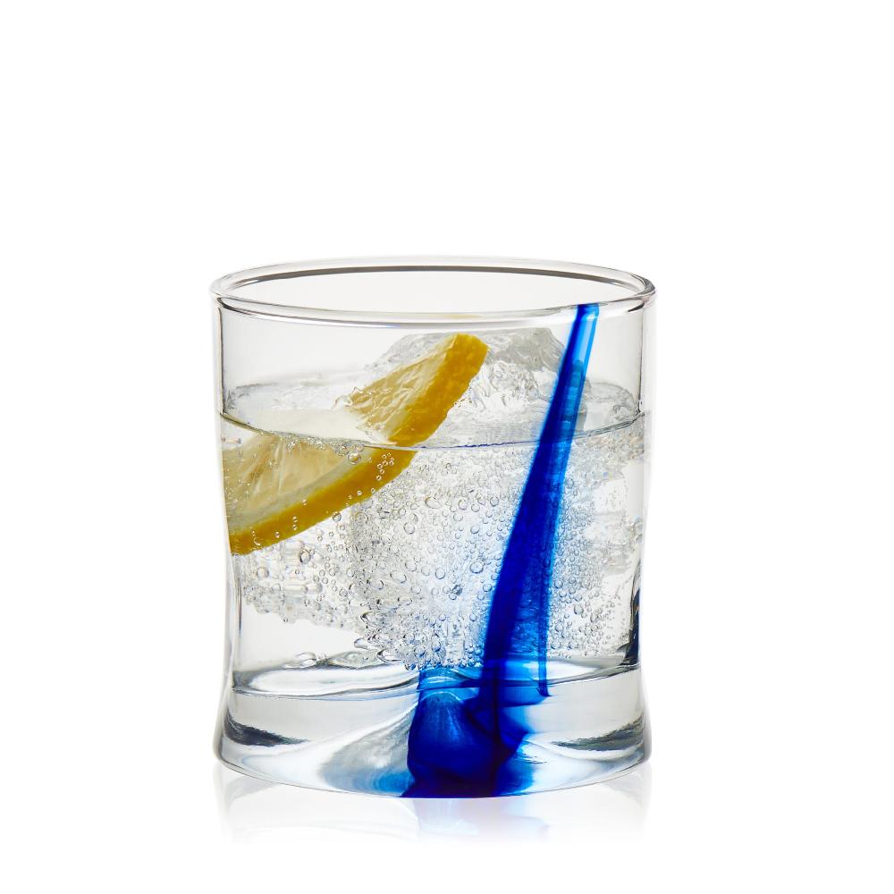 libbey Libbey Blue Ribbon Impressions Small Rocks Glasses 8 ounce Set of 8