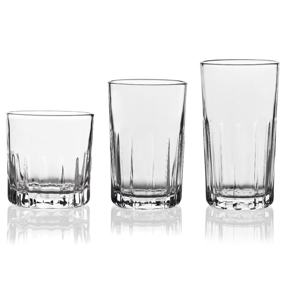 Libbey Libbey Brockton 24 Piece Tumbler Rocks And Juice Glass Set