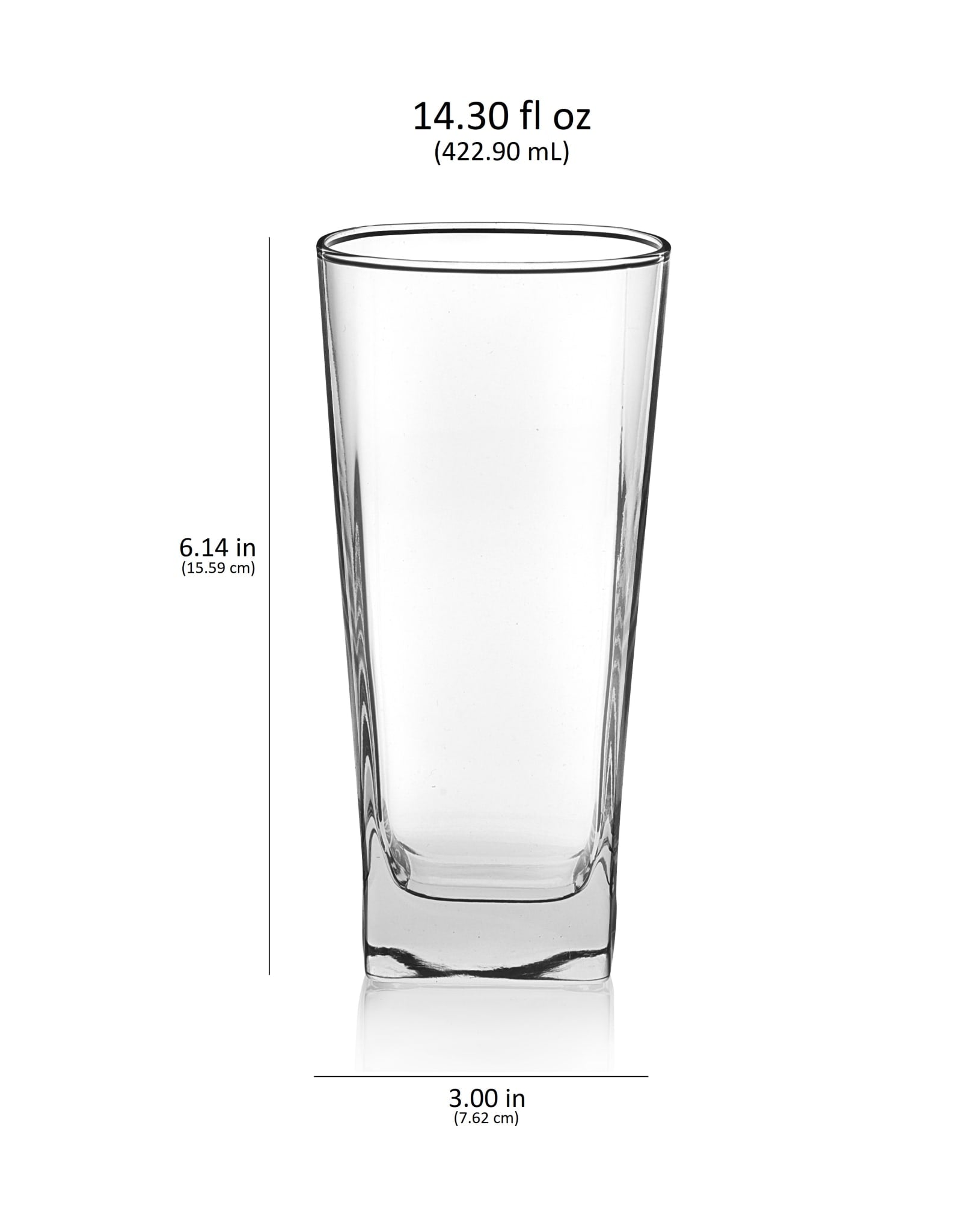 Libbey Libbey City Tumbler Glasses 14.3 Ounce Set Of 8