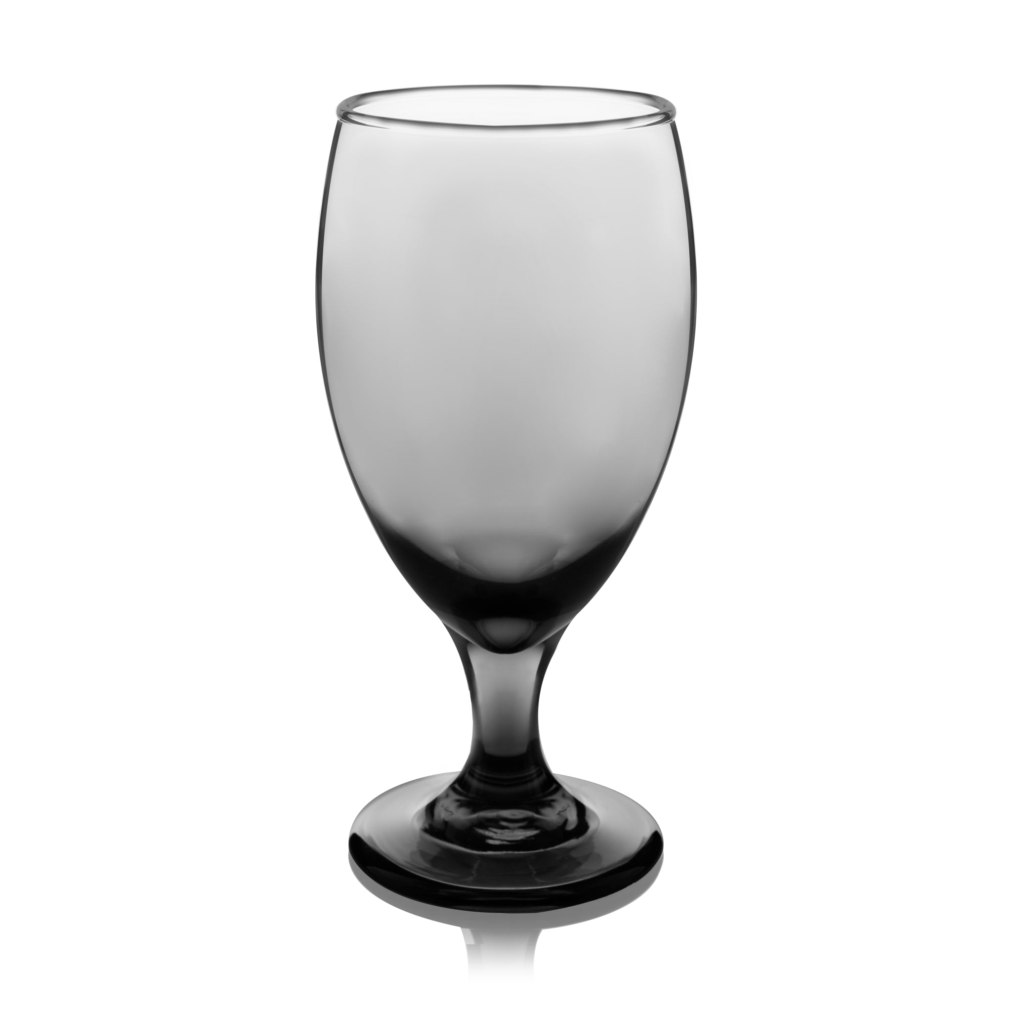 Libbey Libbey Classic Smoke Goblet Beverage Glasses 16.25 Ounce Set Of 6