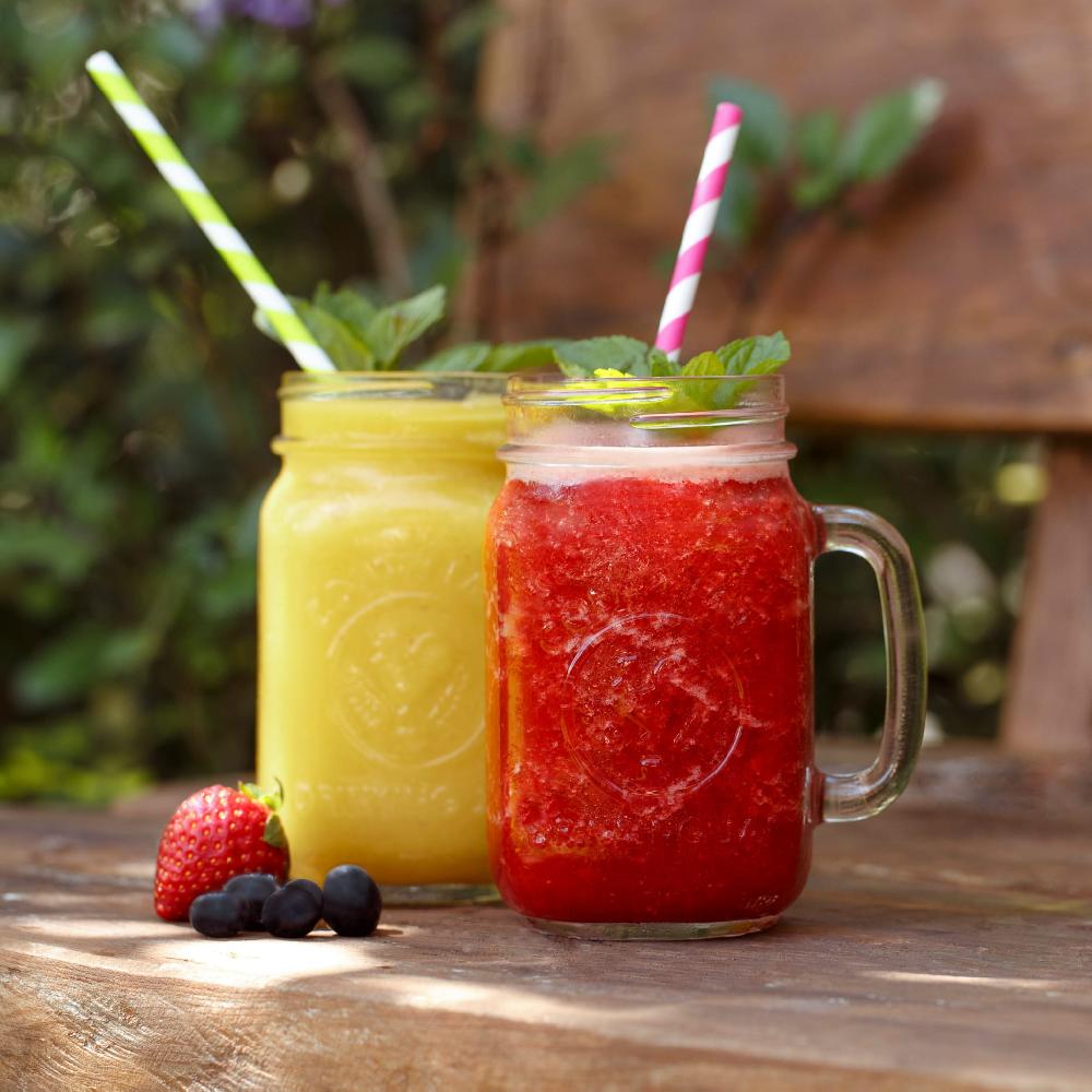 Libbey Libbey County Fair Glass Drinking Jars 16.5 Ounce Set Of 12