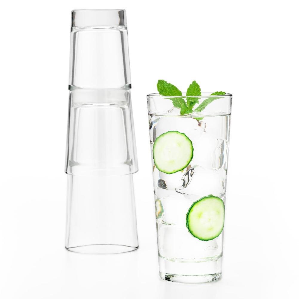 libbey Libbey Endeavor Stacking DuraTuff Cooler Glasses 16 ounce Set of 12