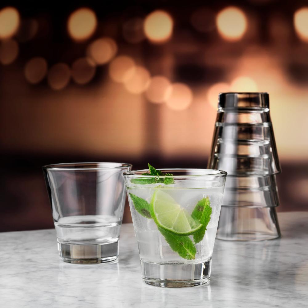 Libbey Libbey Endeavor Stacking DuraTuff Rocks Glasses 9 Ounce Set Of 12