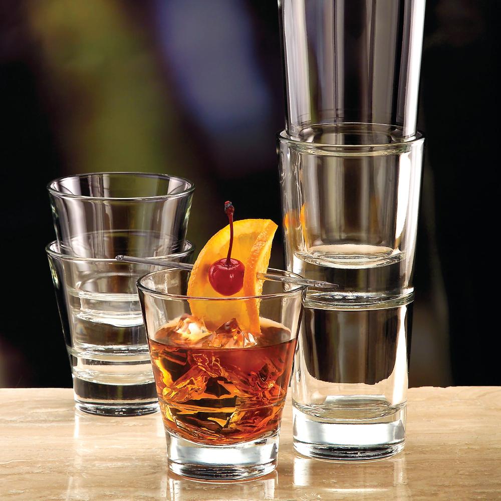 Libbey Libbey Endeavor Stacking DuraTuff Rocks Glasses 9 Ounce Set Of 12