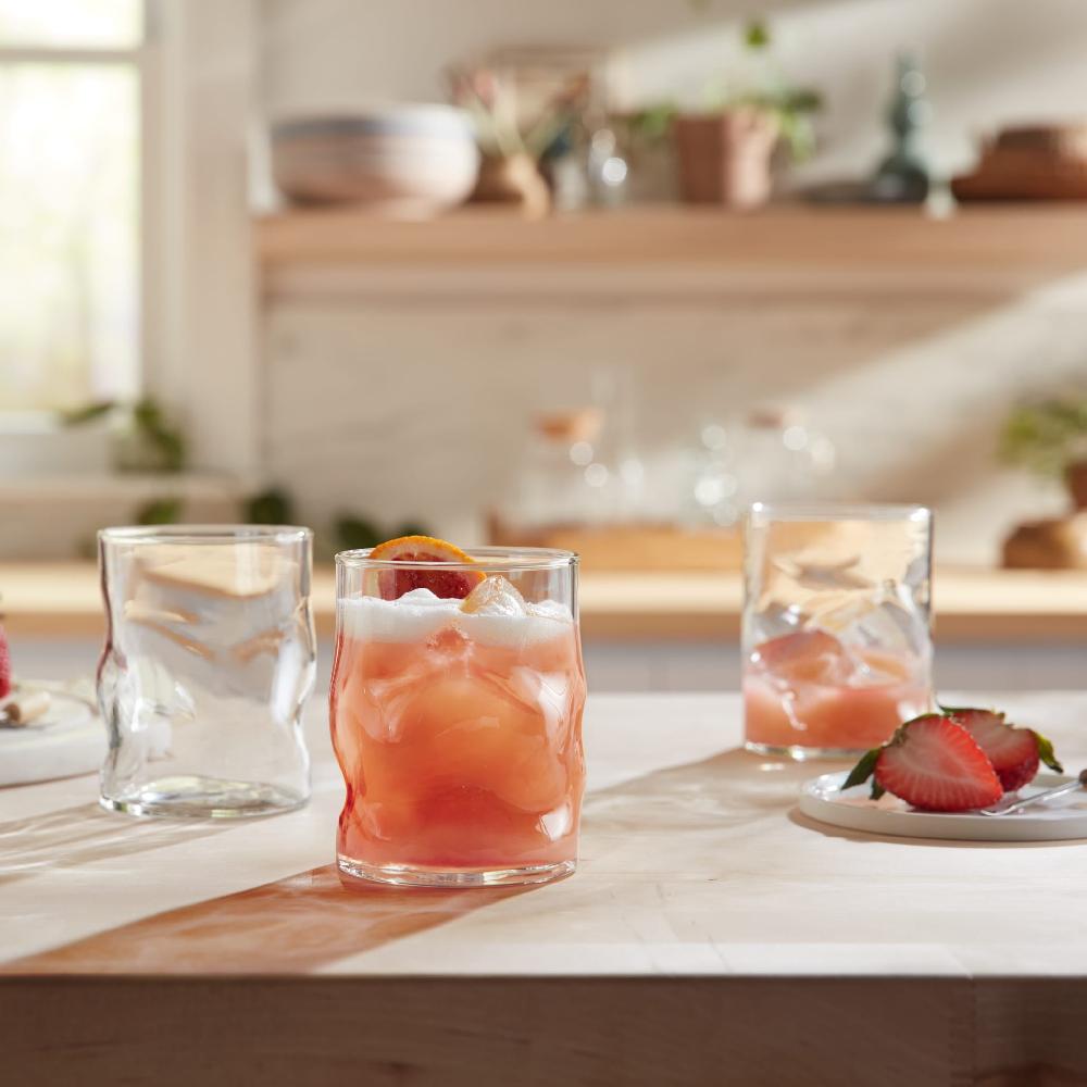 Libbey Libbey Lava Rocks Glasses 12.5 Ounce Set Of 8