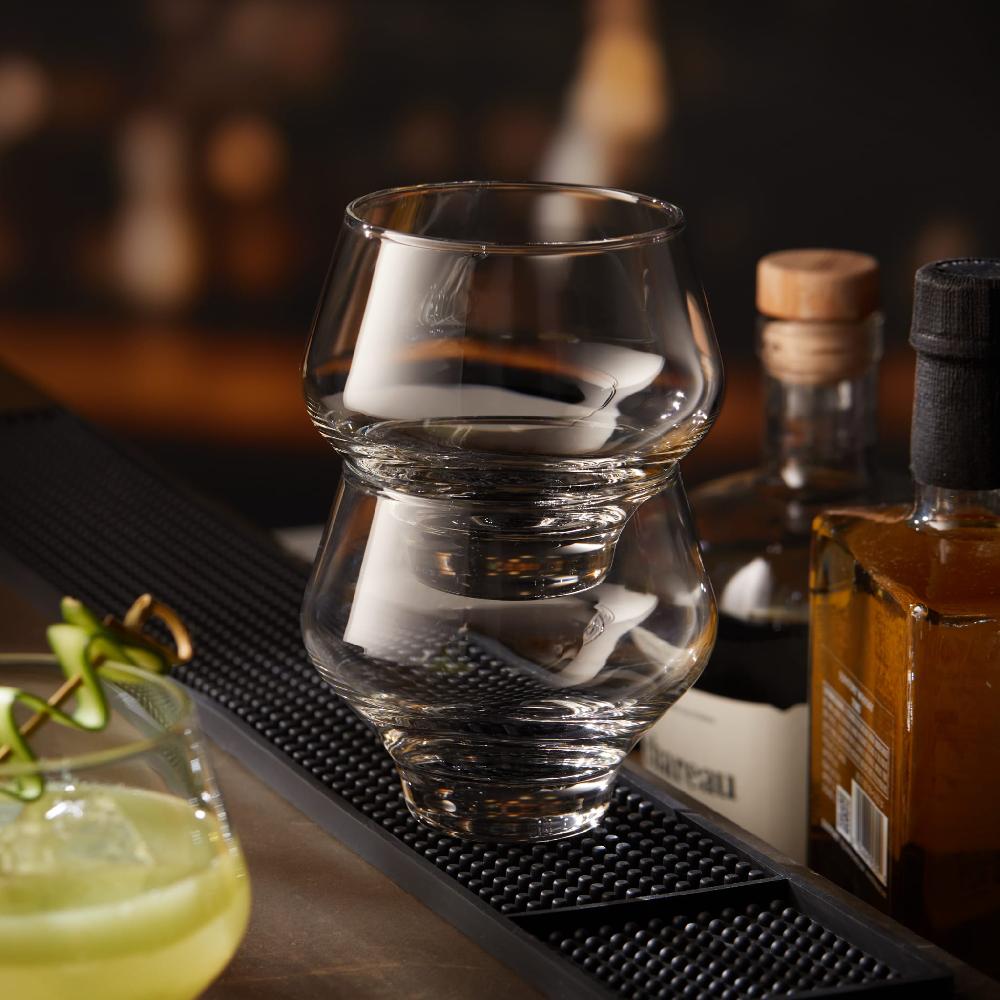 Libbey Libbey Mezcal All Purpose Stemless Stackable Spirits Glasses 12.6 Ounce Set Of 4