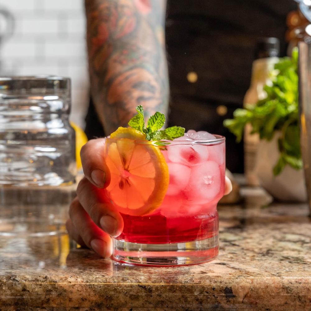 Libbey Libbey Newton Stackable Double Old Fashioned Glass 12 Ounce Set Of 6