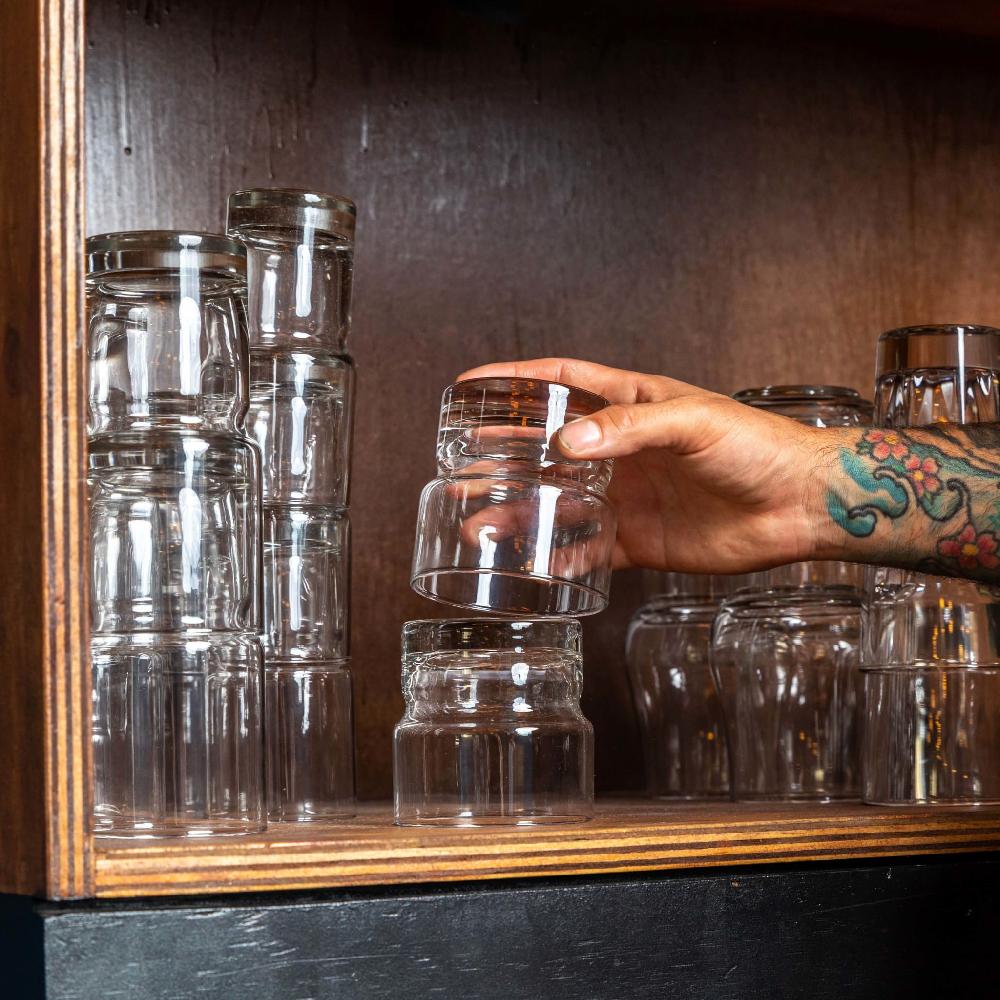 Libbey Libbey Newton Stackable Double Old Fashioned Glass 12 Ounce Set Of 6