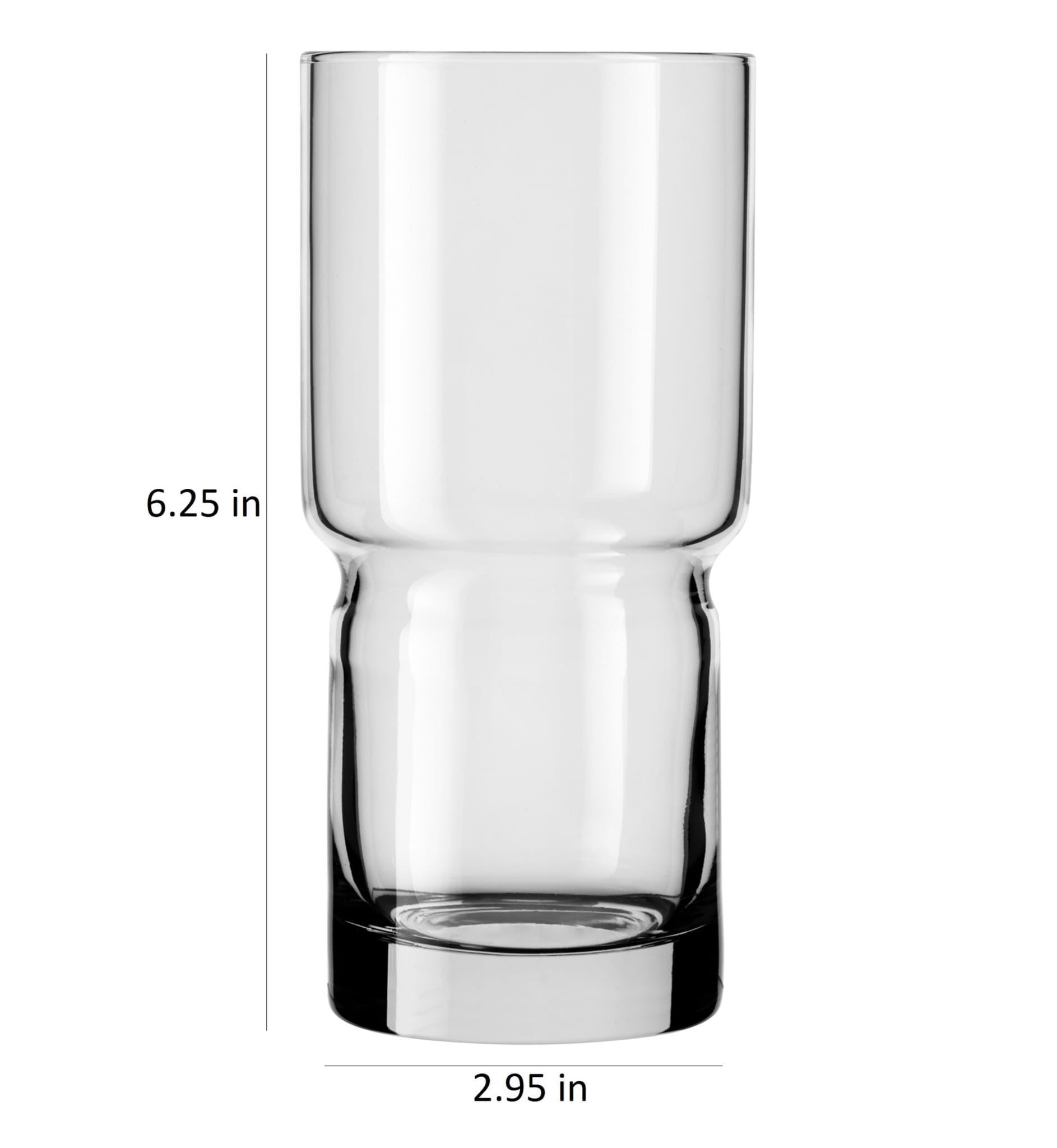Libbey Libbey Newton Stackable Tumbler Glass 16 Ounce Set Of 6
