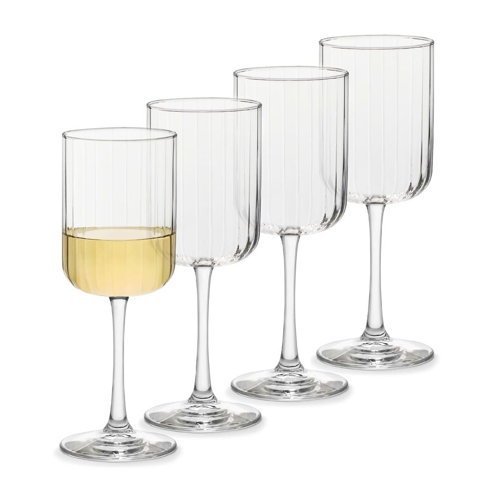 libbey Libbey Paneled All Purpose Wine Glasses 13.5 ounce Set of 4