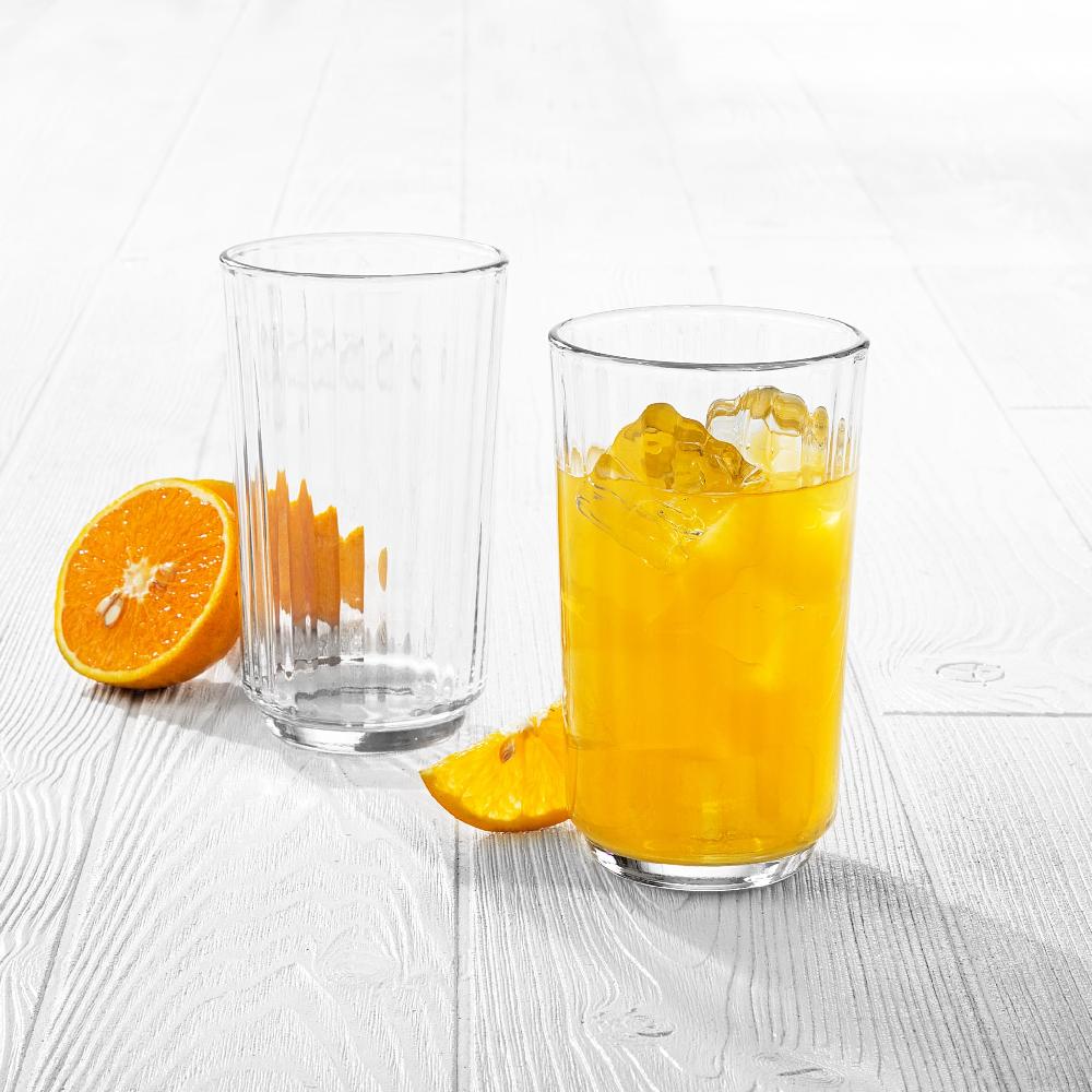 Libbey Libbey Paneled Tumbler Drinking Glasses 17 Ounce Set Of 6