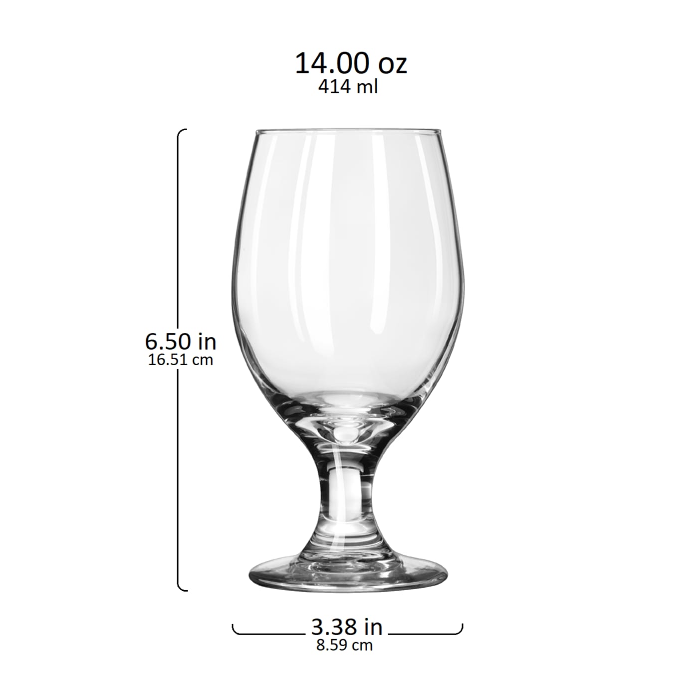 Libbey Libbey Perception Banquet Goblet Glasses 14 Ounce Set Of 12