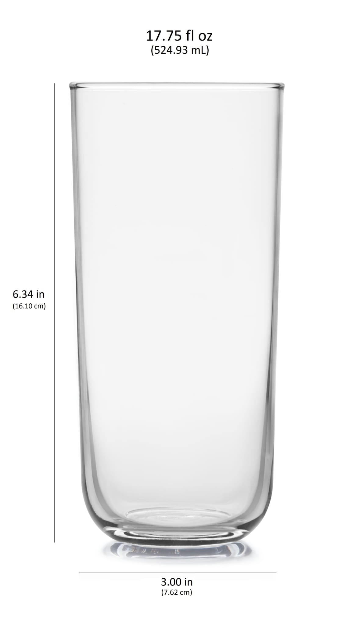 Libbey Libbey Polaris Tumbler Glasses Axis 17.75 Ounce Set Of 8