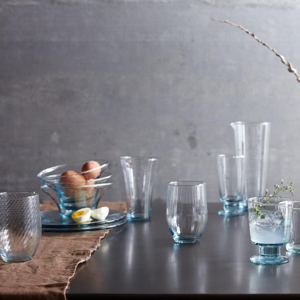 Libbey Libbey Prologue Luna Recycled Handblown Curved Tumbler Glasses Set Of 6