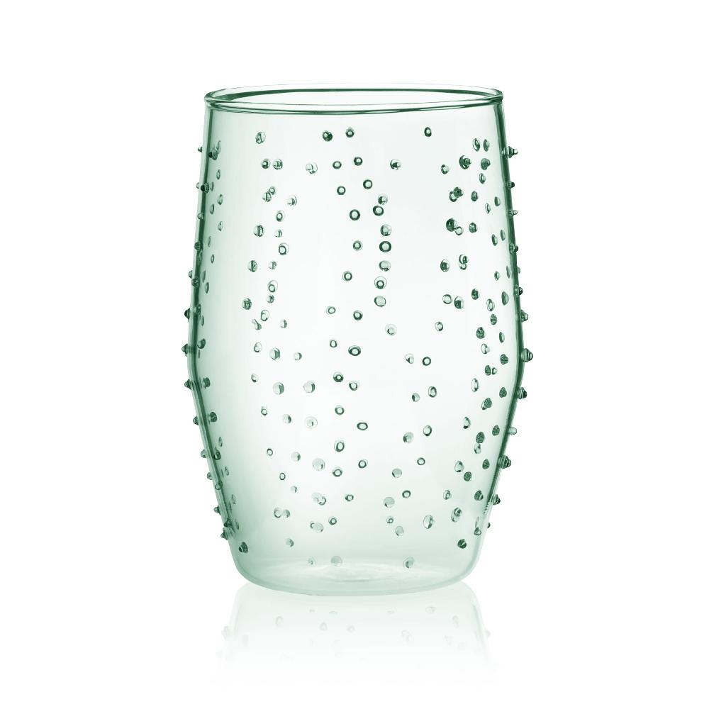 Libbey Libbey Prologue Nymph Handmade Dot Tumbler Glasses Sea Foam Set Of 8