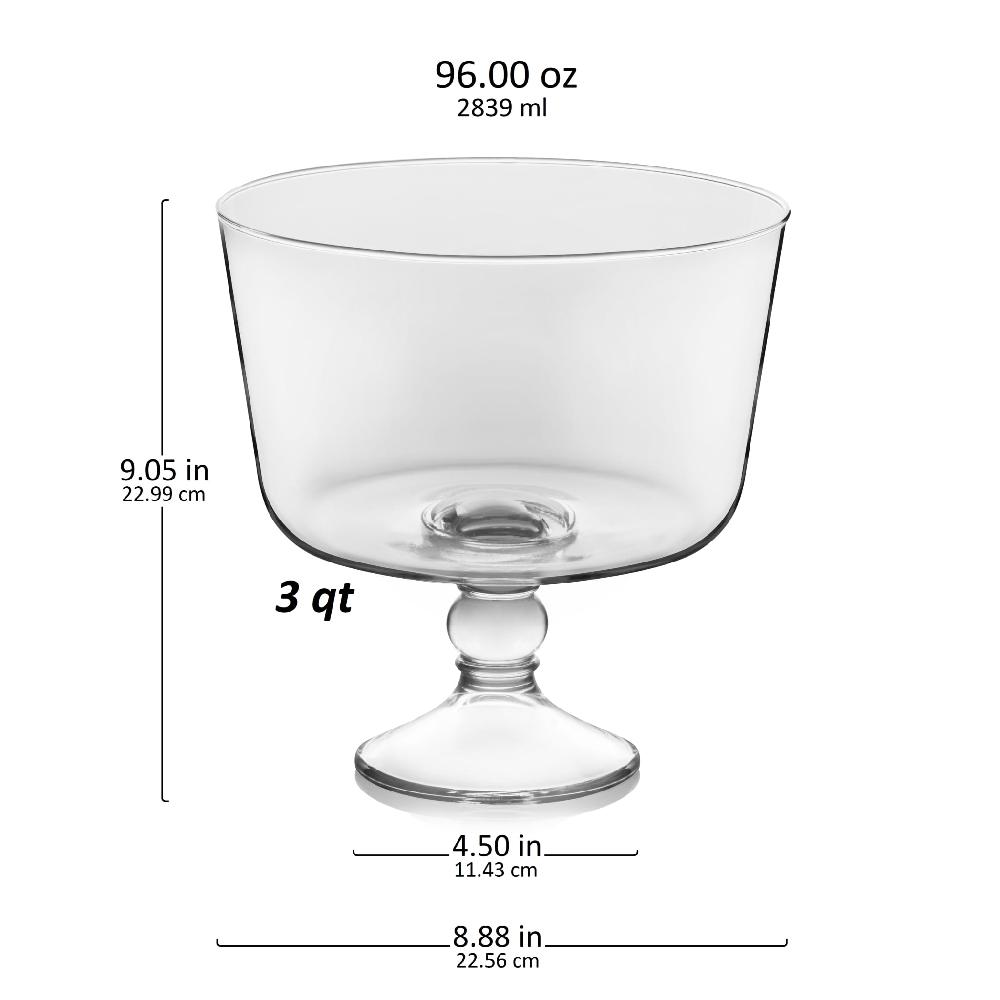 Libbey Libbey Selene Footed Glass Trifle Bowl 9 Inch