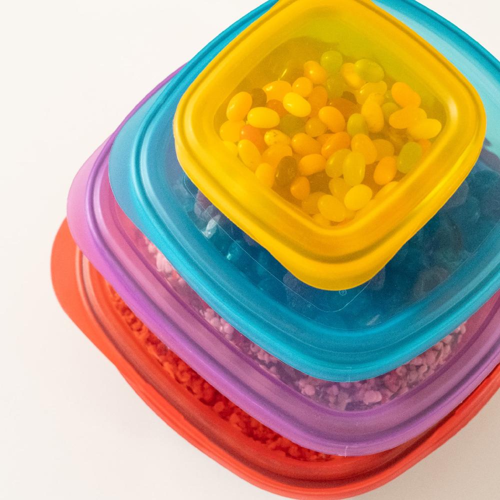 Libbey Libbey Serve It 8 Piece Glass Storage Container Set With 2 Cup 6 Cup 8 Cup And 12.5 Cup Bowls And Multi Color Lids