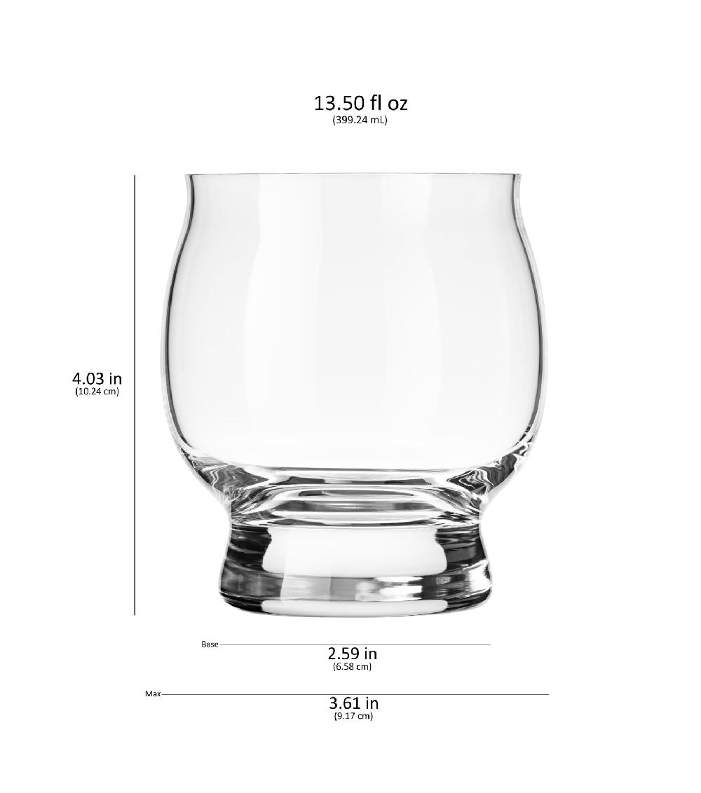 Libbey Libbey Signature Kentucky Bourbon Trail Whiskey Cocktail Glass 13.5 Ounce Set Of 4