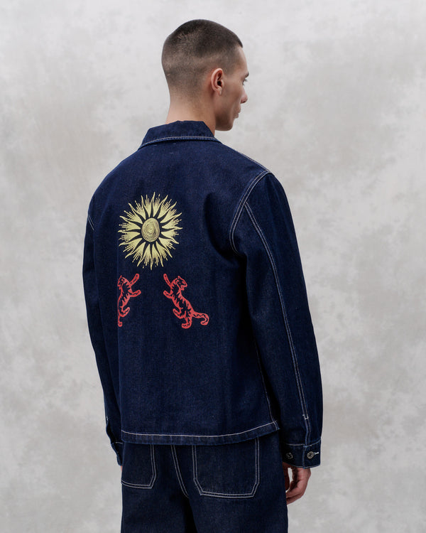 Libertine Libertine Park Under The Sun Dark Indigo W. Multi Color Print