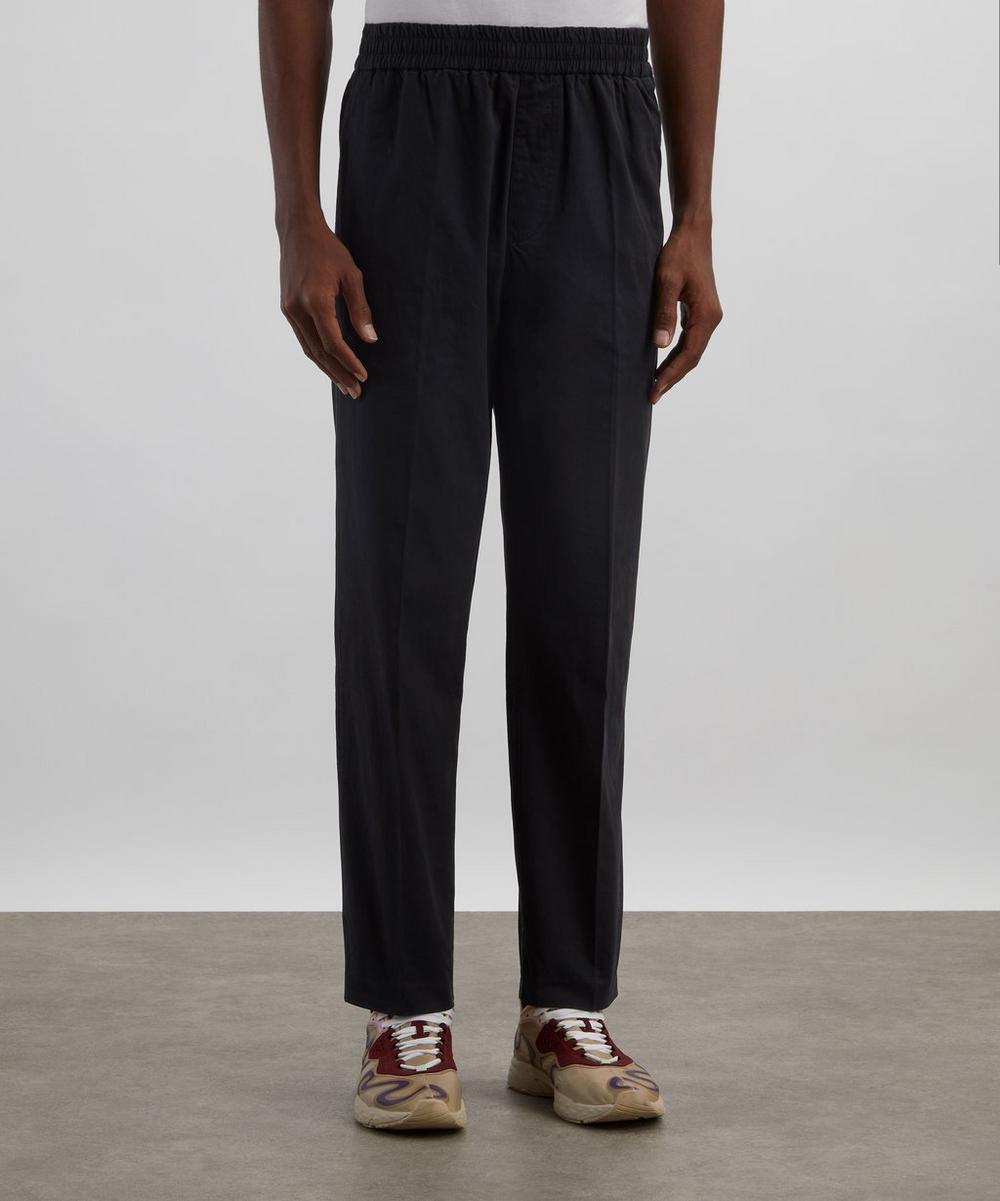 Liberty London A.P.C. Black Pieter Sporty Cotton Trousers
