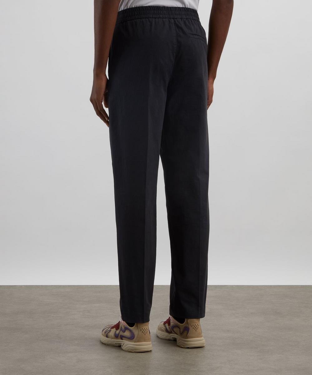 Liberty London A.P.C. Black Pieter Sporty Cotton Trousers