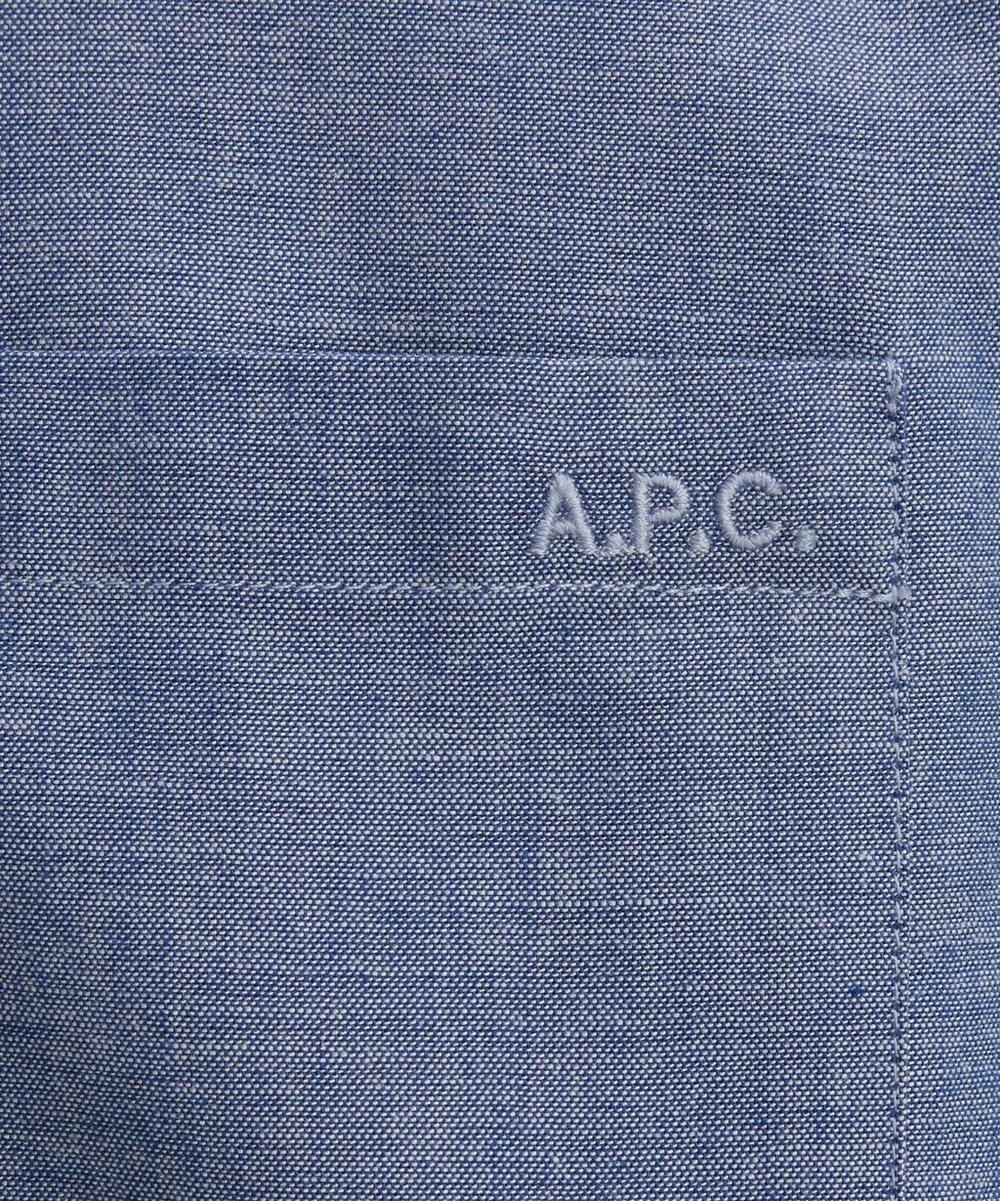Liberty London A.P.C. Edouard Brodé Chambray Cotton Shirt