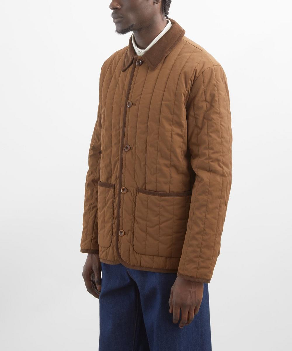 Liberty London A.P.C. Leone Chestnut Brown Quilted Jacket