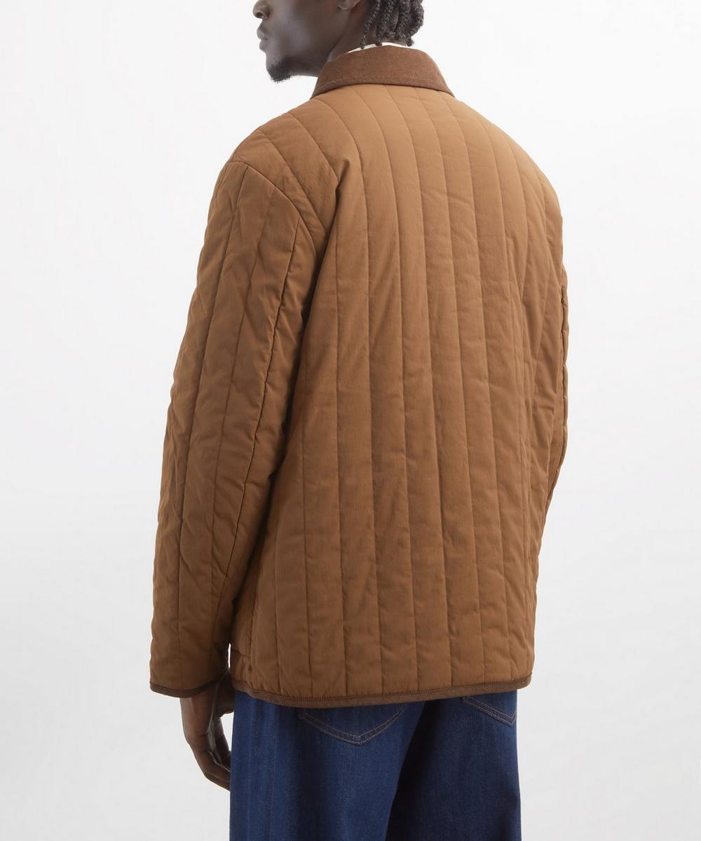Liberty London A.P.C. Leone Chestnut Brown Quilted Jacket
