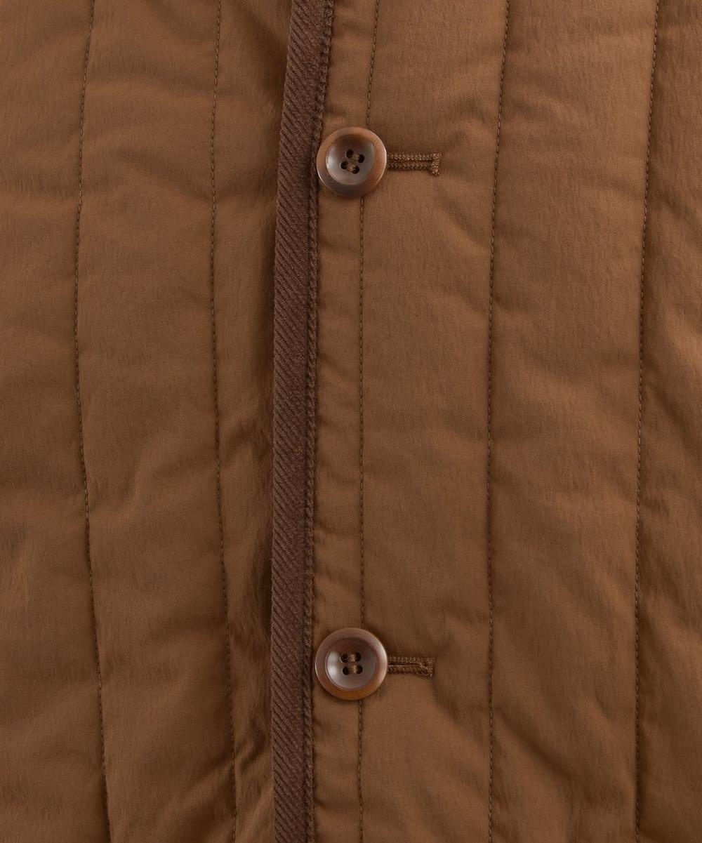 Liberty London A.P.C. Leone Chestnut Brown Quilted Jacket