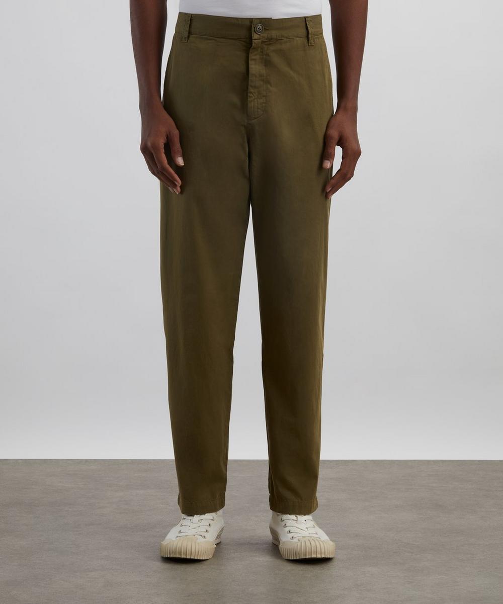 Liberty London A.P.C. Sage Green Lawrence Cotton Chinos