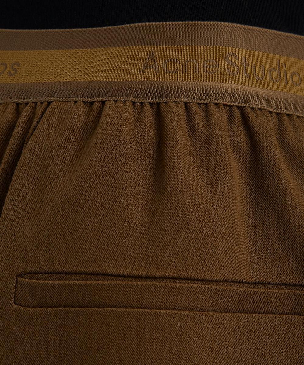 Liberty London Acne Studios Brown Loose-Fit Logo Trousers