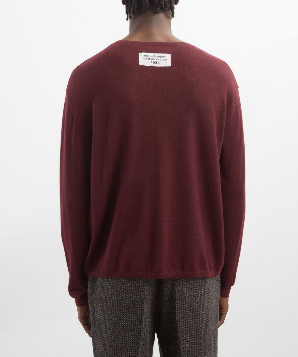Liberty London Acne Studios Burgundy Cashmere Jumper