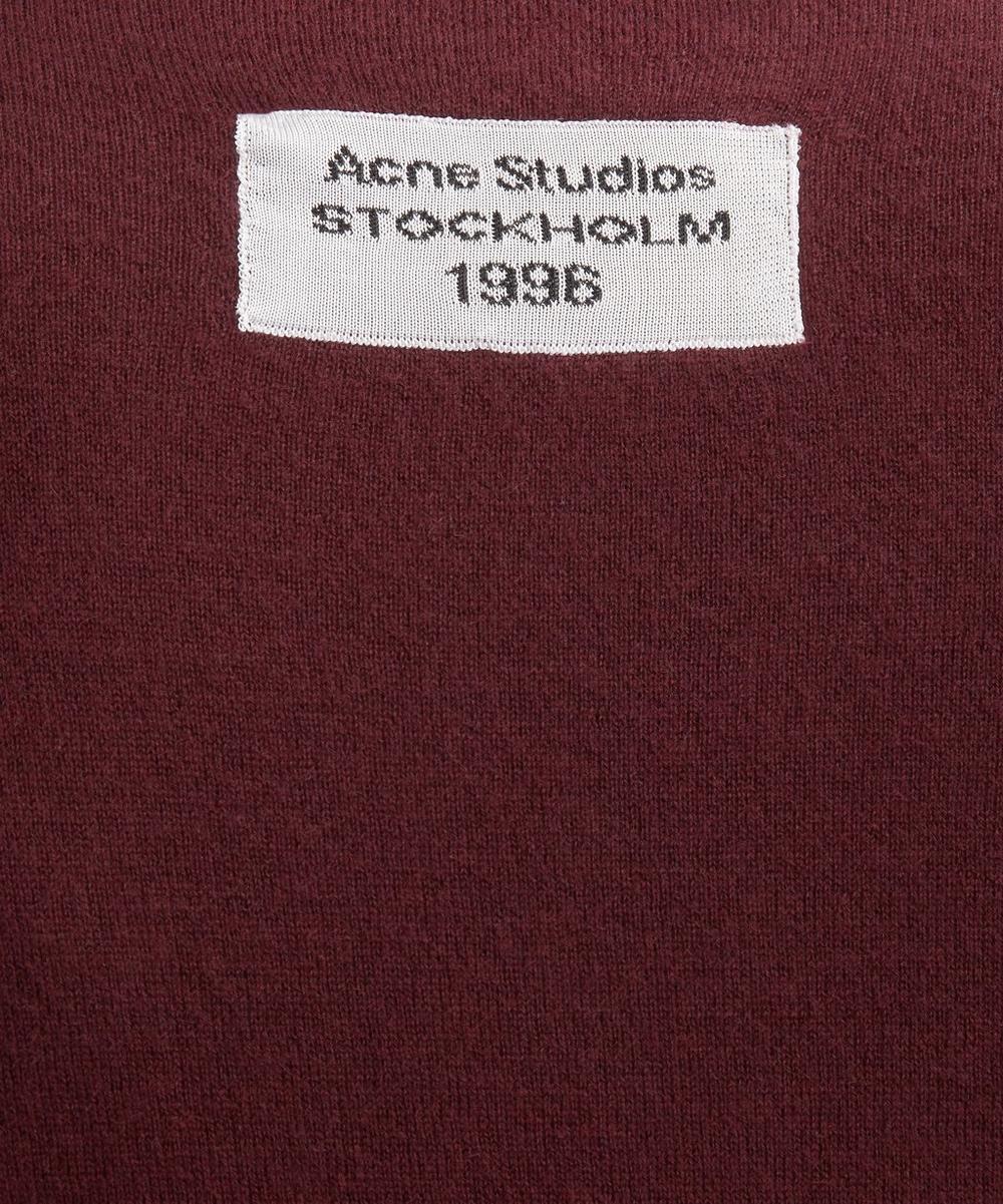 Liberty London Acne Studios Burgundy Cashmere Jumper