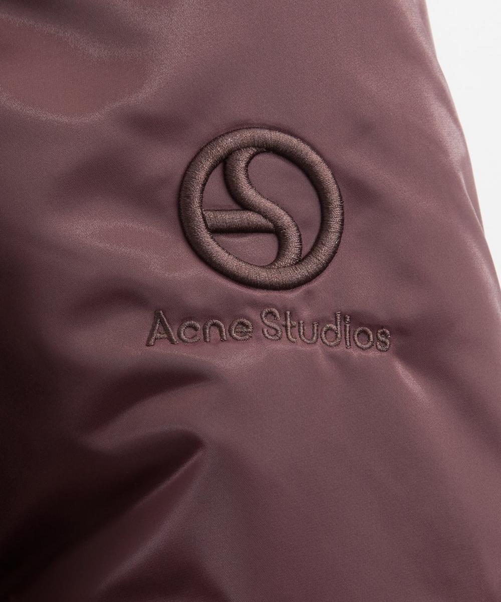 Liberty London Acne Studios Burgundy Technical Bomber Jacket