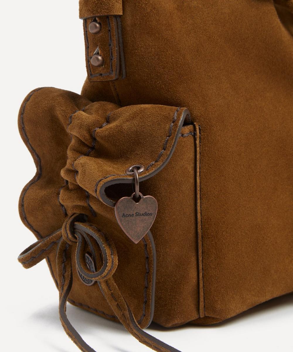 Liberty London Acne Studios Multi-Pocket Mini Suede Bucket Bag