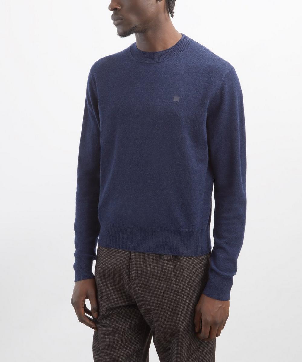 Liberty London Acne Studios Navy Crew-Neck Yak-Wool Jumper