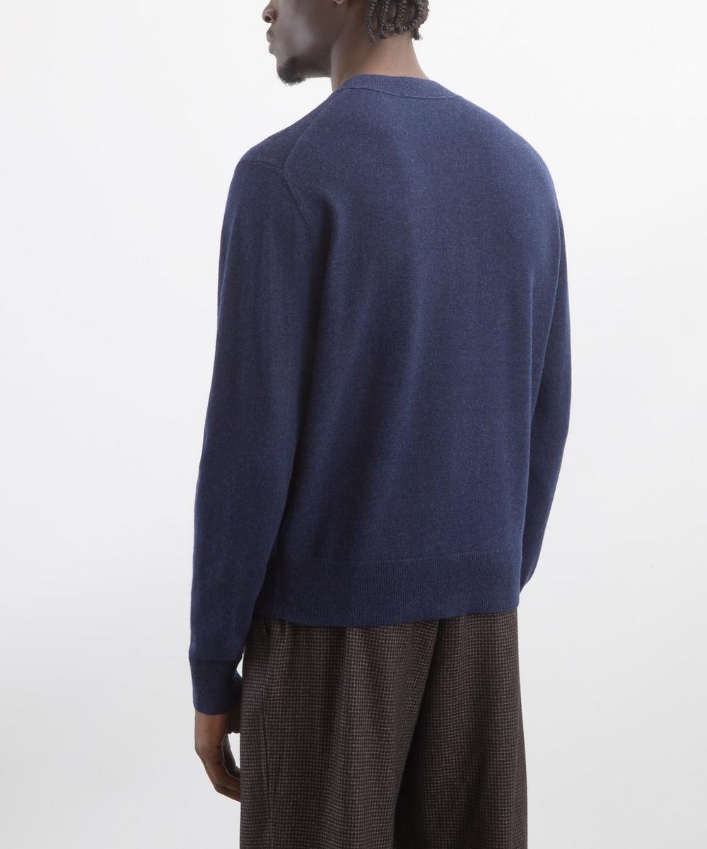 Liberty London Acne Studios Navy Crew-Neck Yak-Wool Jumper
