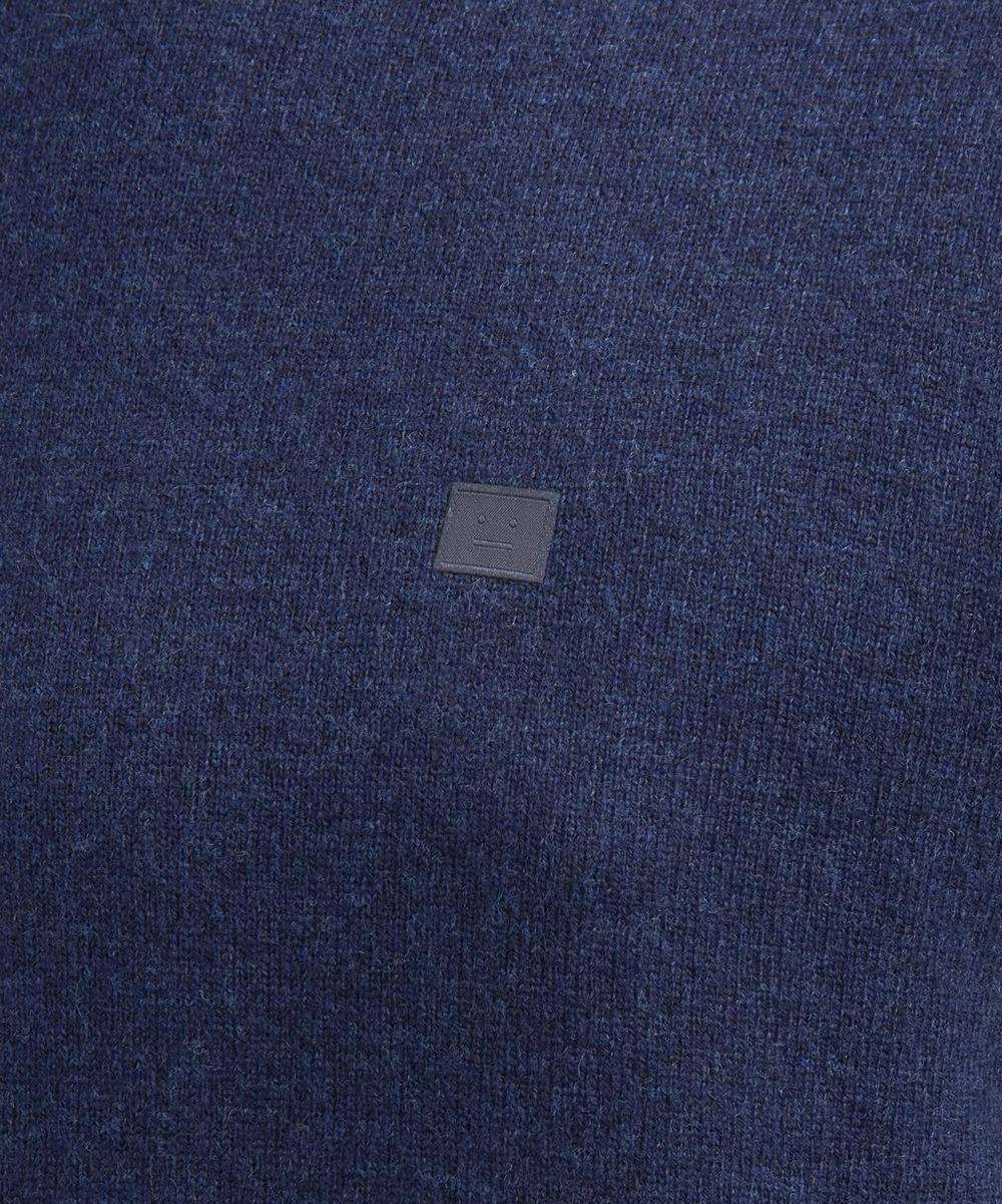 Liberty London Acne Studios Navy Crew-Neck Yak-Wool Jumper