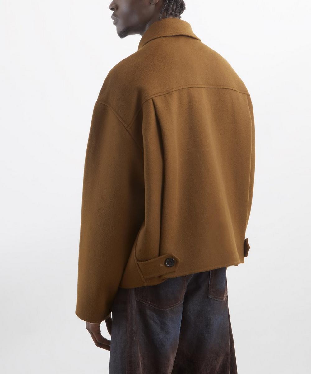 Liberty London Acne Studios Olive Green Cashmere Jacket