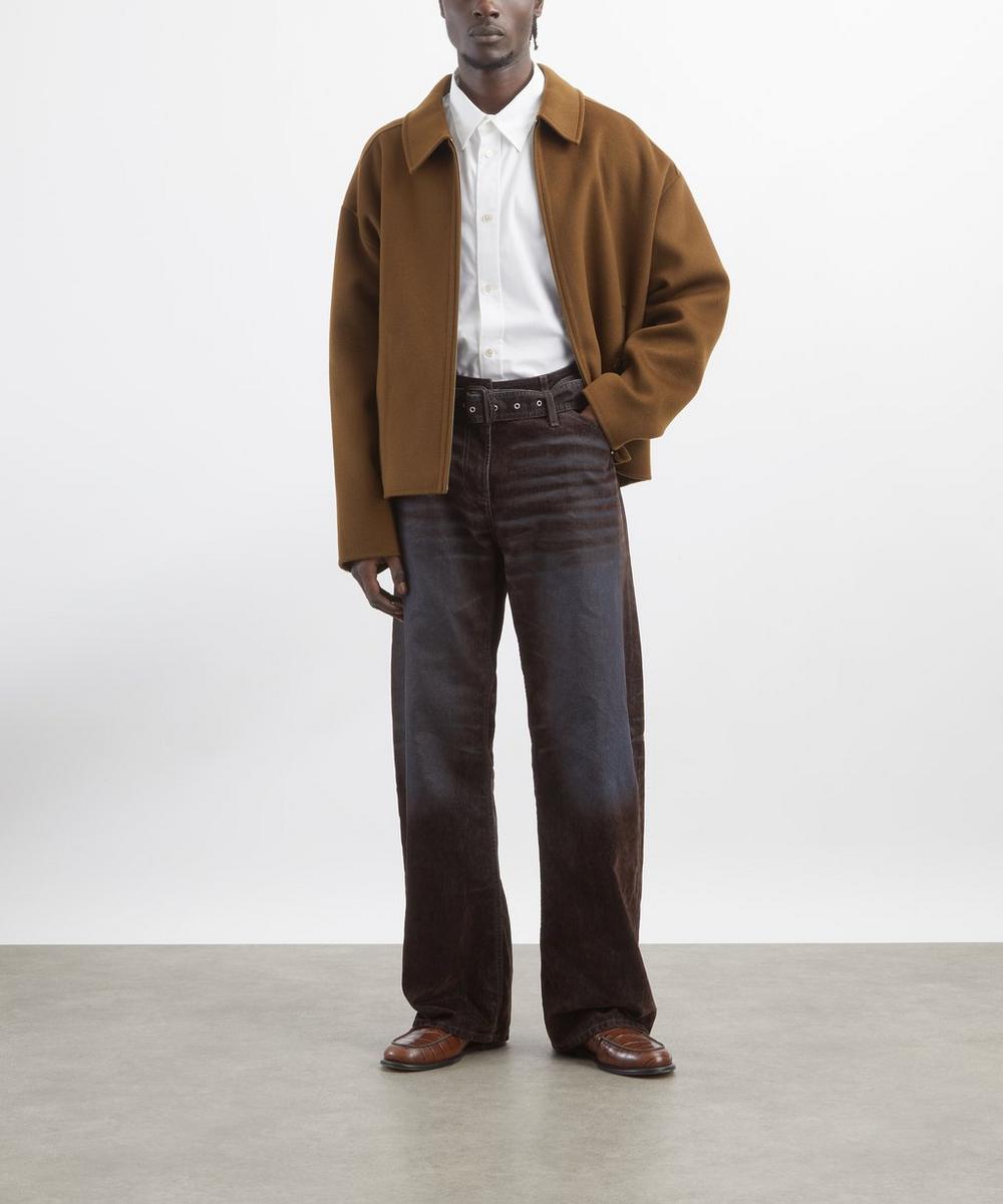 liberty london Acne Studios Olive Green Cashmere Jacket