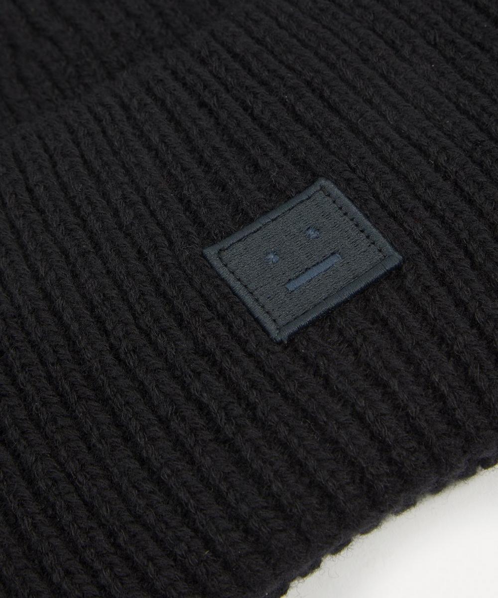 Liberty London Acne Studios Small Face Logo Wool Beanie Hat