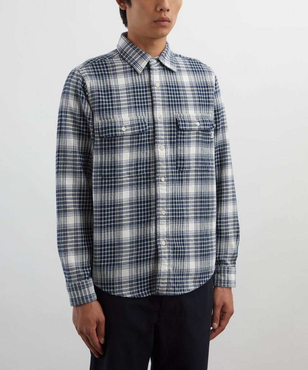 Liberty London Adsum Beige Check Classic Plaid Workshirt