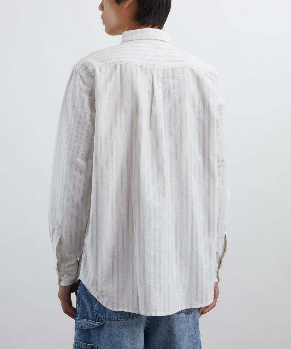 Liberty London Adsum Blue Stripe Premium Oxford Button Down Shirt