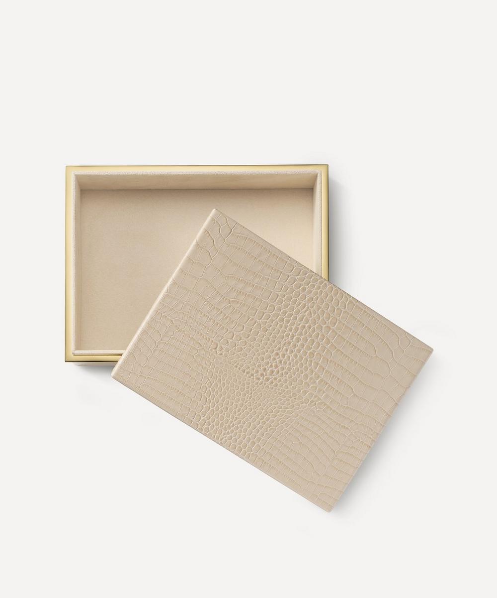 Liberty London AERIN Classic Croc-Embossed Leather Large Box