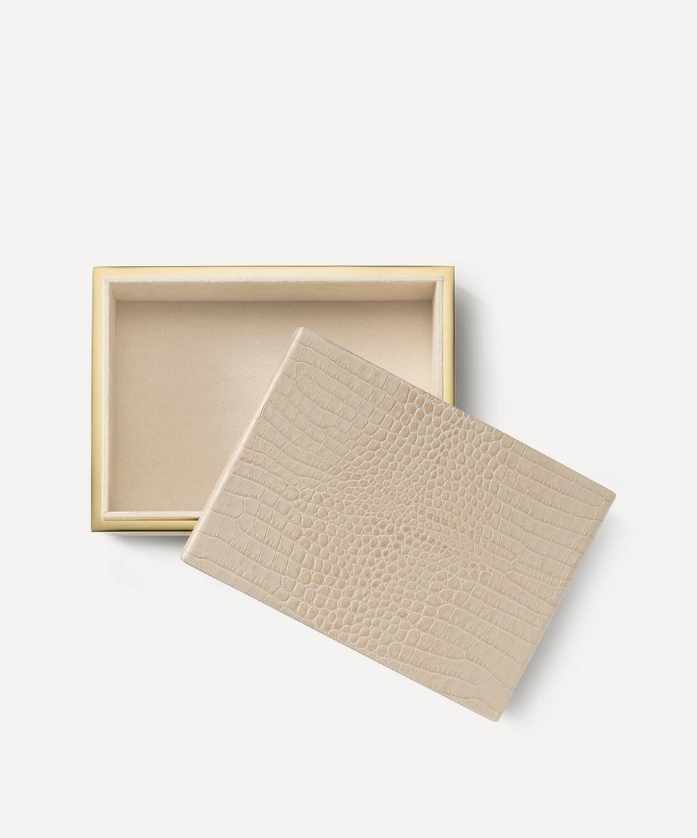 Liberty London AERIN Classic Croc-Embossed Leather Small Box