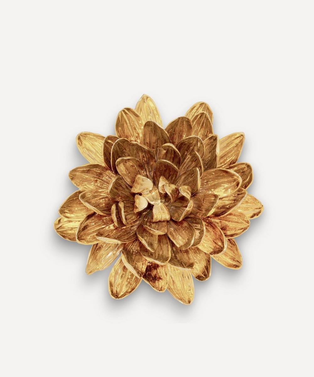 liberty london AERIN Dahlia Porcelain Gilded Flower