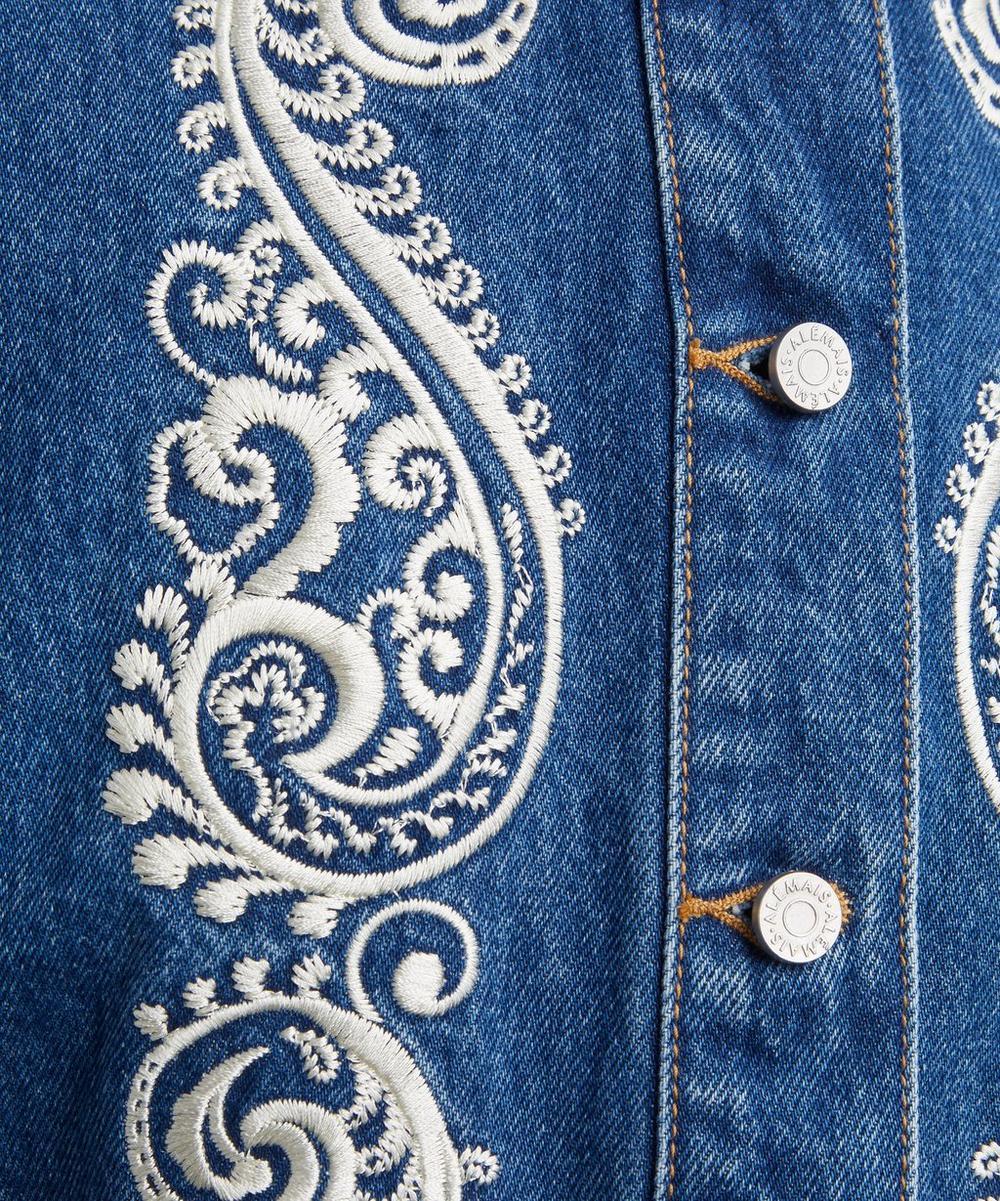 Liberty London ALÉMAIS Jacones Embroidered Denim Mini Dress