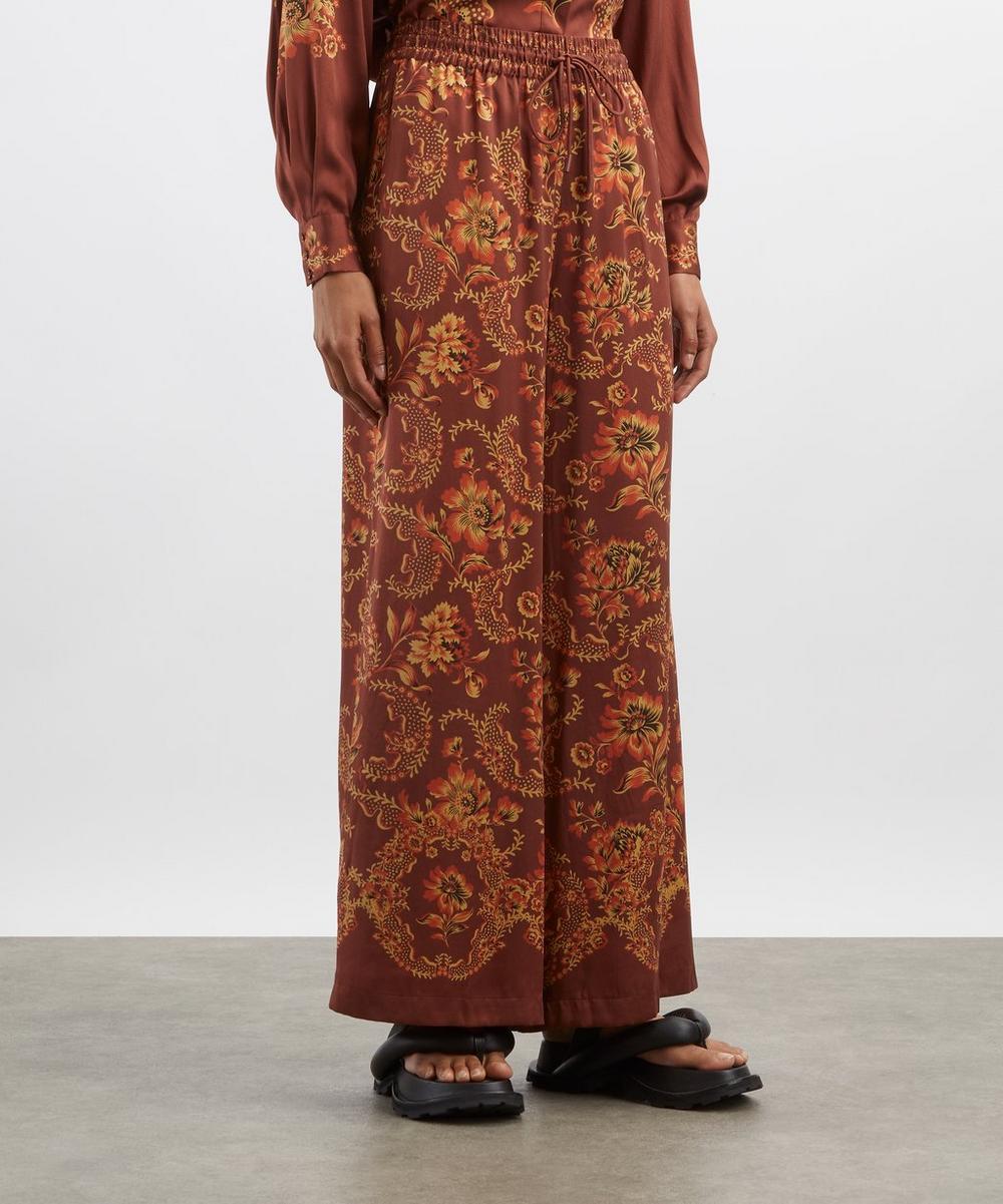 Liberty London ALÉMAIS Seraphina Silk Jogger Trousers