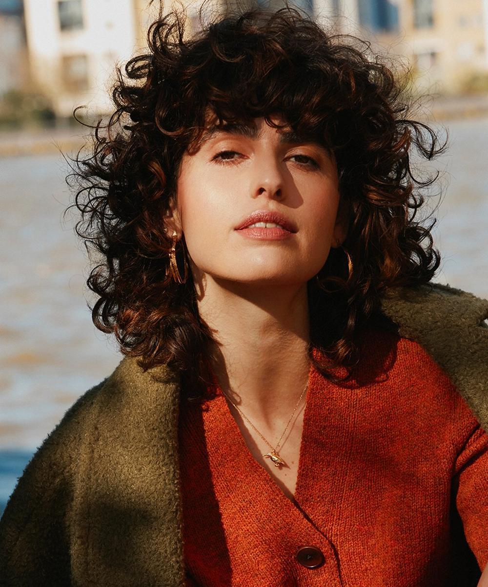 liberty london Alex Monroe 22ct Gold-Plated Kingfisher Pendant Necklace