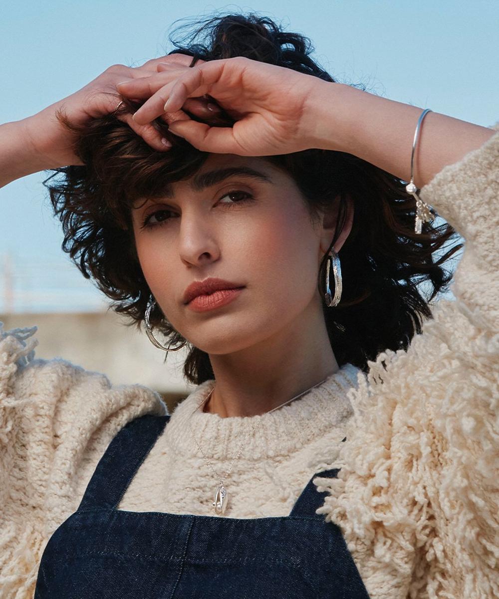 liberty london Alex Monroe 22ct Gold-Plated Mussel & Pearl Necklace